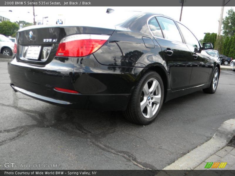 Jet Black / Black 2008 BMW 5 Series 535xi Sedan