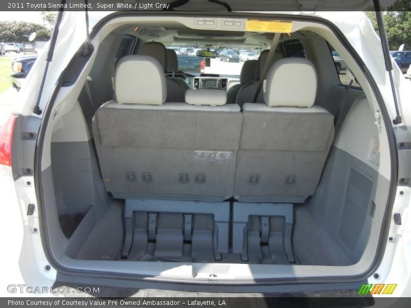 Super White / Light Gray 2011 Toyota Sienna Limited