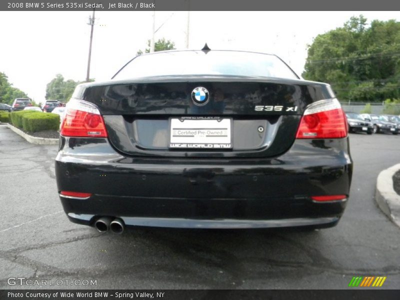 Jet Black / Black 2008 BMW 5 Series 535xi Sedan