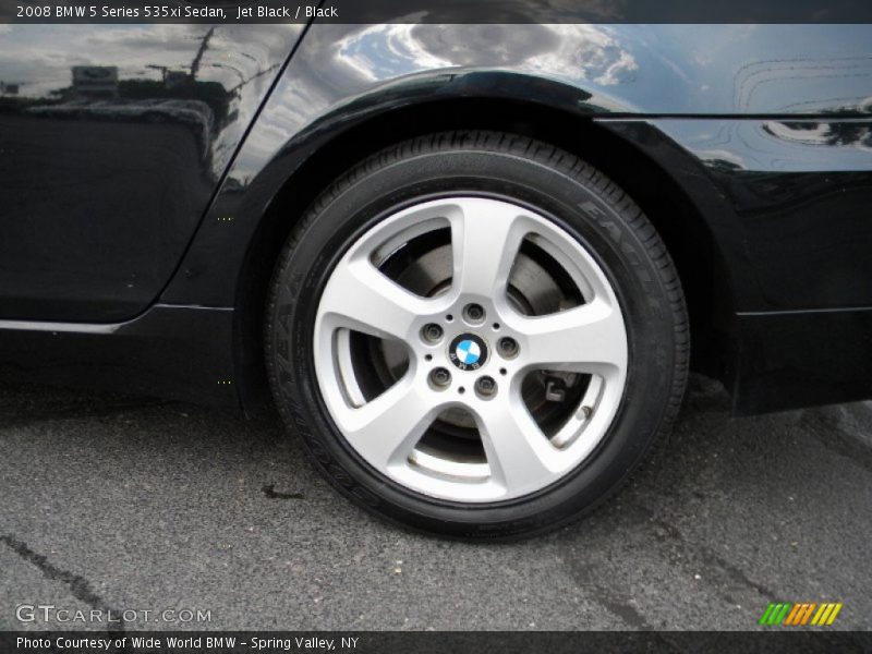 Jet Black / Black 2008 BMW 5 Series 535xi Sedan