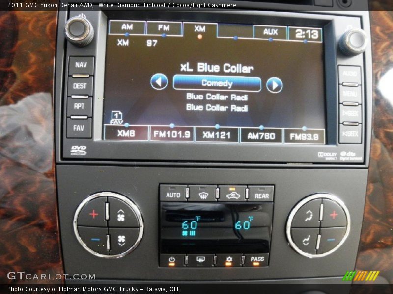 White Diamond Tintcoat / Cocoa/Light Cashmere 2011 GMC Yukon Denali AWD