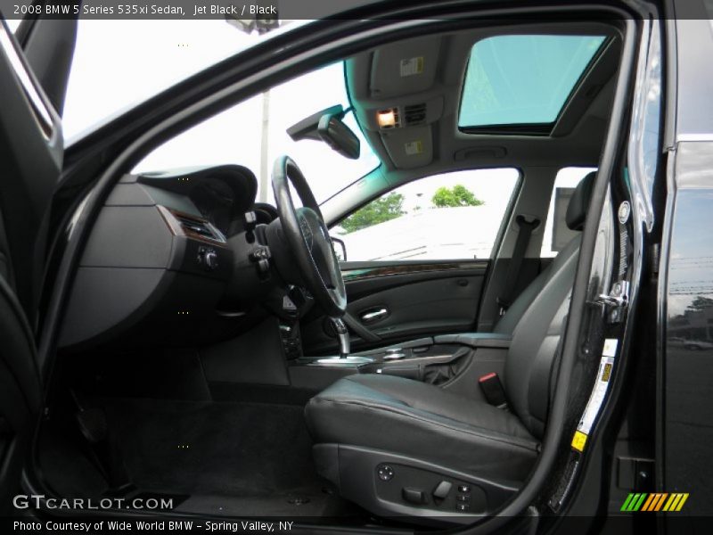 Jet Black / Black 2008 BMW 5 Series 535xi Sedan