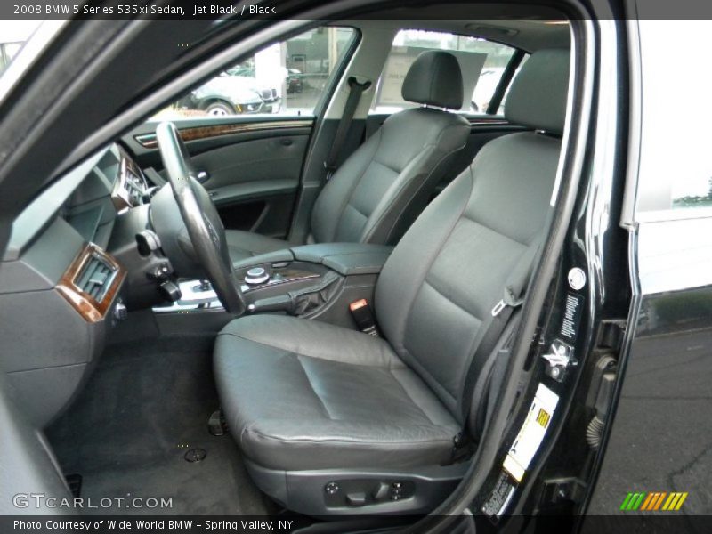 Jet Black / Black 2008 BMW 5 Series 535xi Sedan