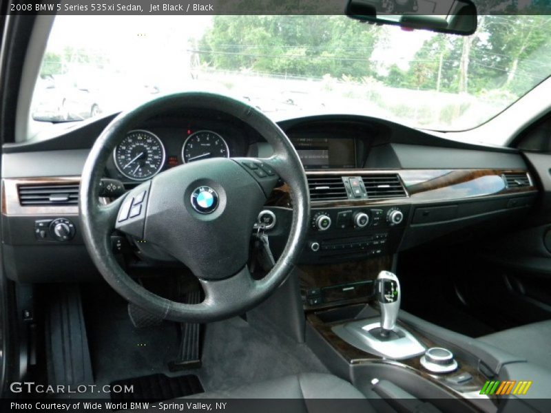 Jet Black / Black 2008 BMW 5 Series 535xi Sedan