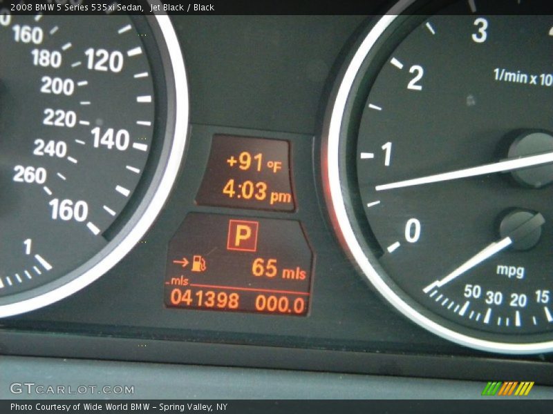 Jet Black / Black 2008 BMW 5 Series 535xi Sedan