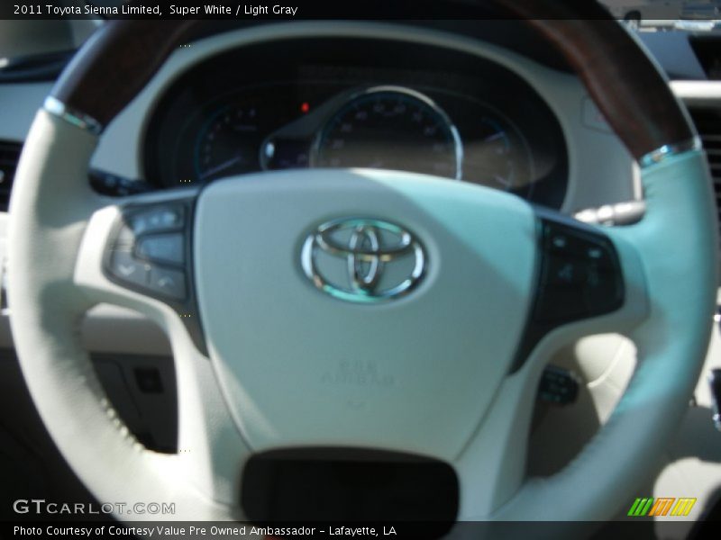 Super White / Light Gray 2011 Toyota Sienna Limited