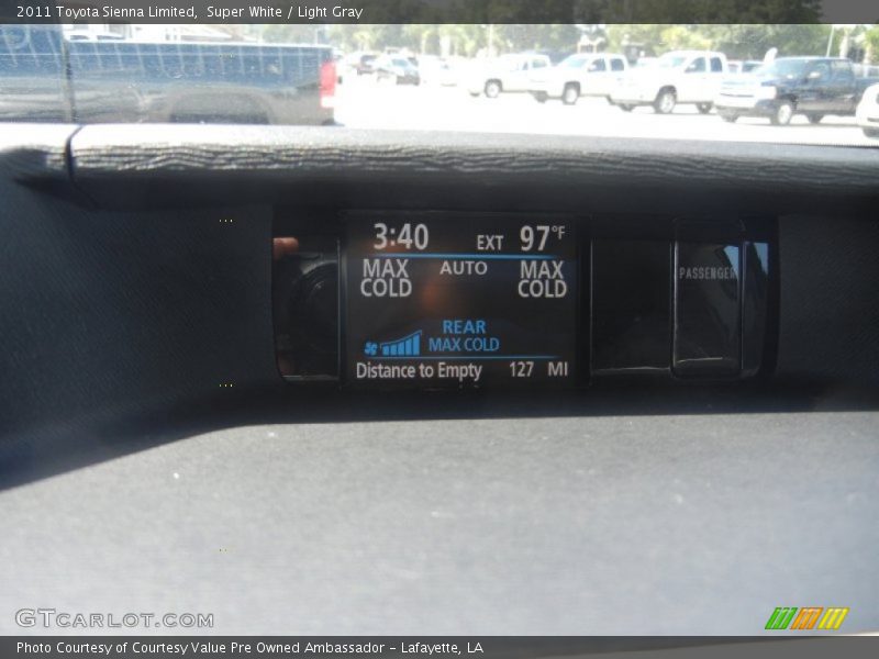 Super White / Light Gray 2011 Toyota Sienna Limited