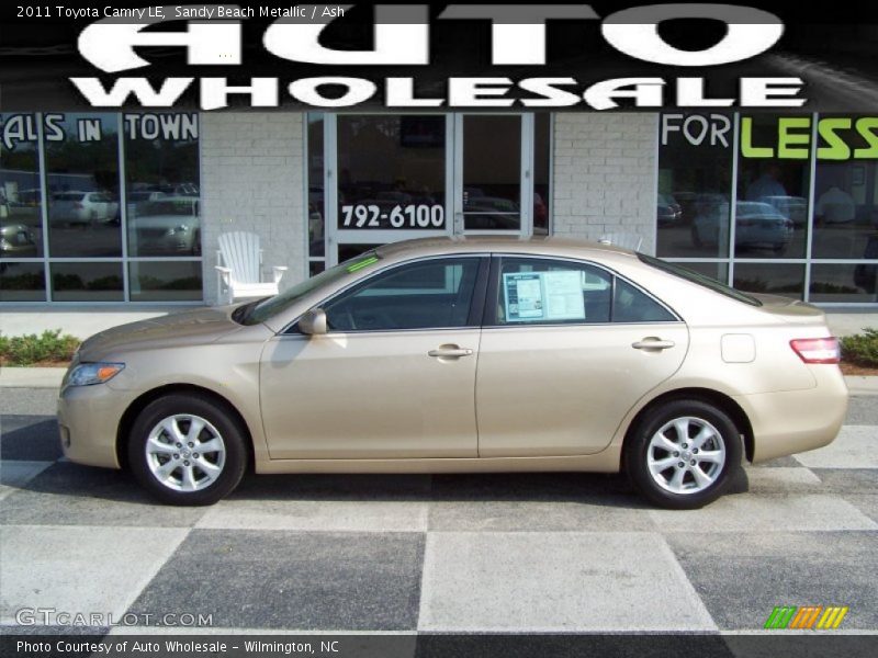 Sandy Beach Metallic / Ash 2011 Toyota Camry LE