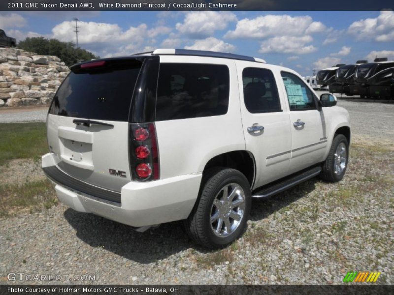 White Diamond Tintcoat / Cocoa/Light Cashmere 2011 GMC Yukon Denali AWD