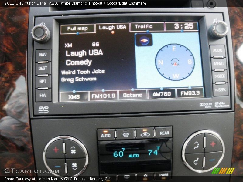 White Diamond Tintcoat / Cocoa/Light Cashmere 2011 GMC Yukon Denali AWD