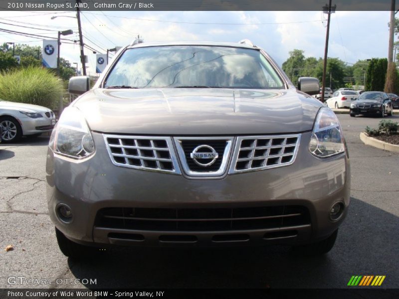 Gotham Gray / Black 2010 Nissan Rogue SL AWD