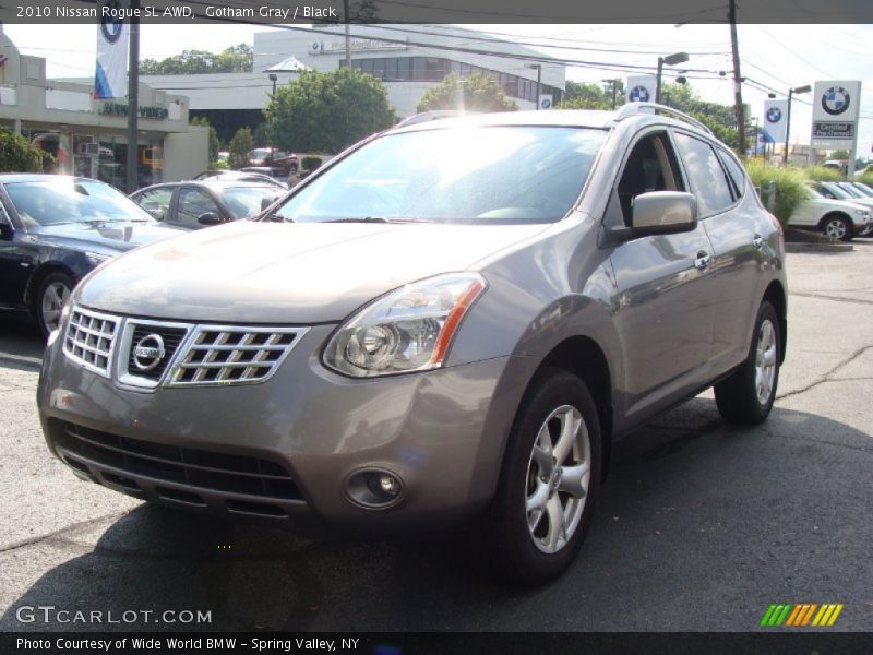 Gotham Gray / Black 2010 Nissan Rogue SL AWD