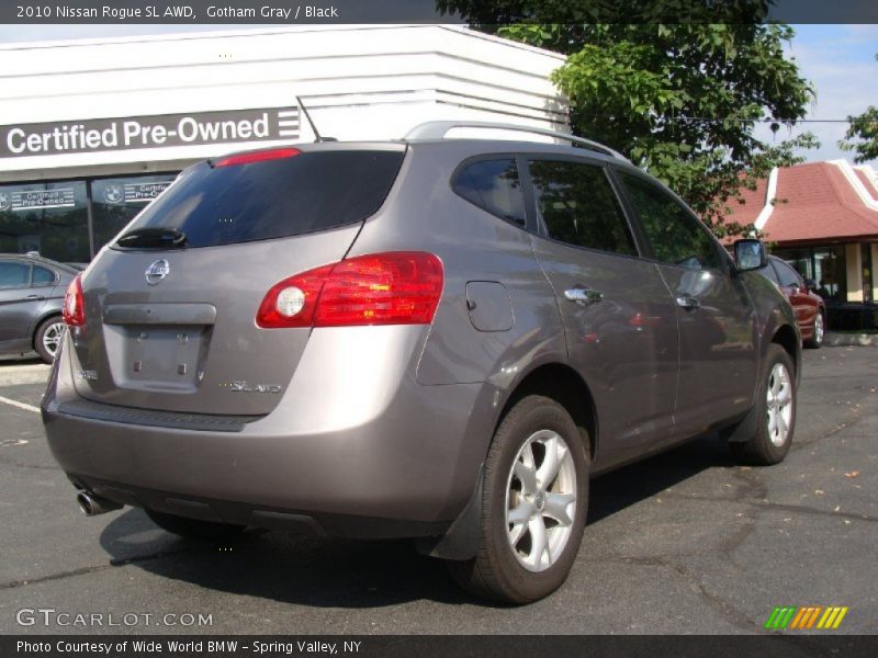 Gotham Gray / Black 2010 Nissan Rogue SL AWD