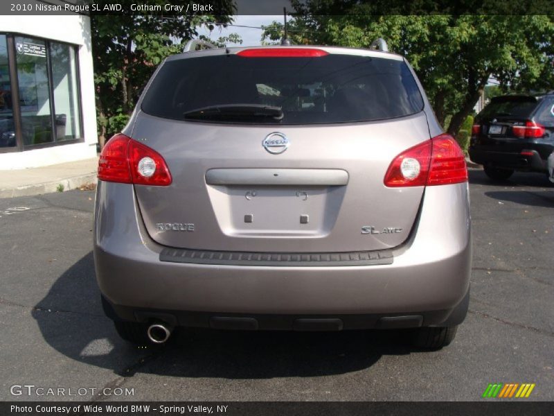 Gotham Gray / Black 2010 Nissan Rogue SL AWD
