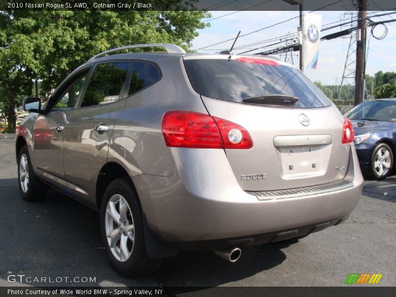 Gotham Gray / Black 2010 Nissan Rogue SL AWD