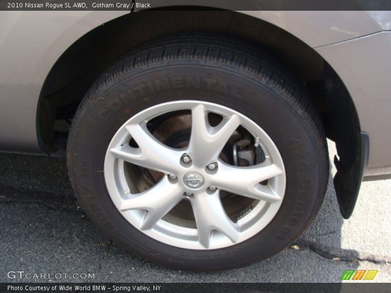 Gotham Gray / Black 2010 Nissan Rogue SL AWD