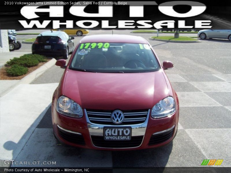 Salsa Red / Cornsilk Beige 2010 Volkswagen Jetta Limited Edition Sedan