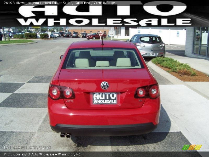 Salsa Red / Cornsilk Beige 2010 Volkswagen Jetta Limited Edition Sedan