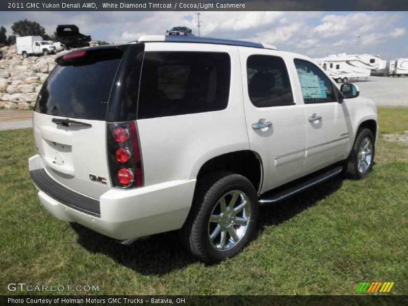 White Diamond Tintcoat / Cocoa/Light Cashmere 2011 GMC Yukon Denali AWD