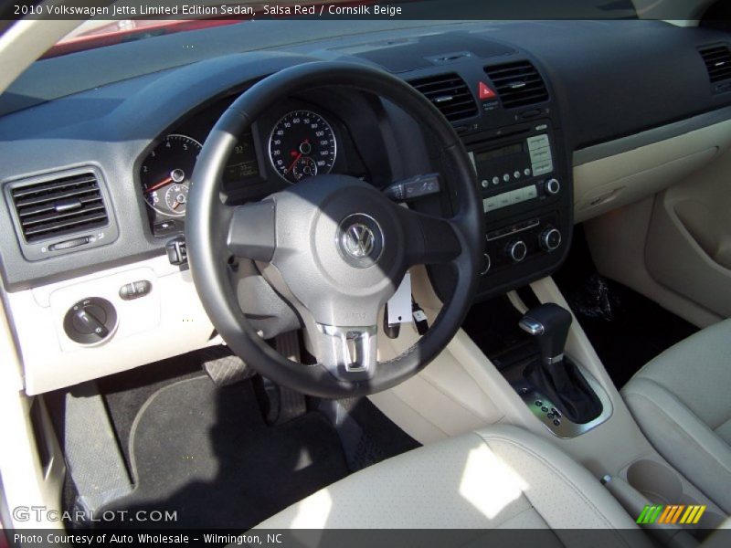 Salsa Red / Cornsilk Beige 2010 Volkswagen Jetta Limited Edition Sedan