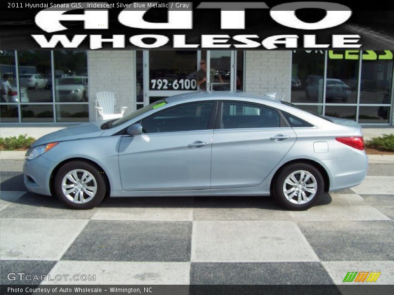 Iridescent Silver Blue Metallic / Gray 2011 Hyundai Sonata GLS
