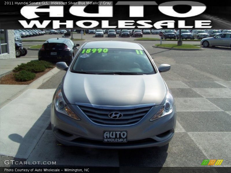 Iridescent Silver Blue Metallic / Gray 2011 Hyundai Sonata GLS