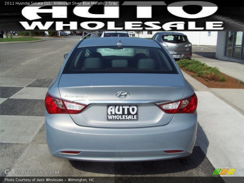 Iridescent Silver Blue Metallic / Gray 2011 Hyundai Sonata GLS