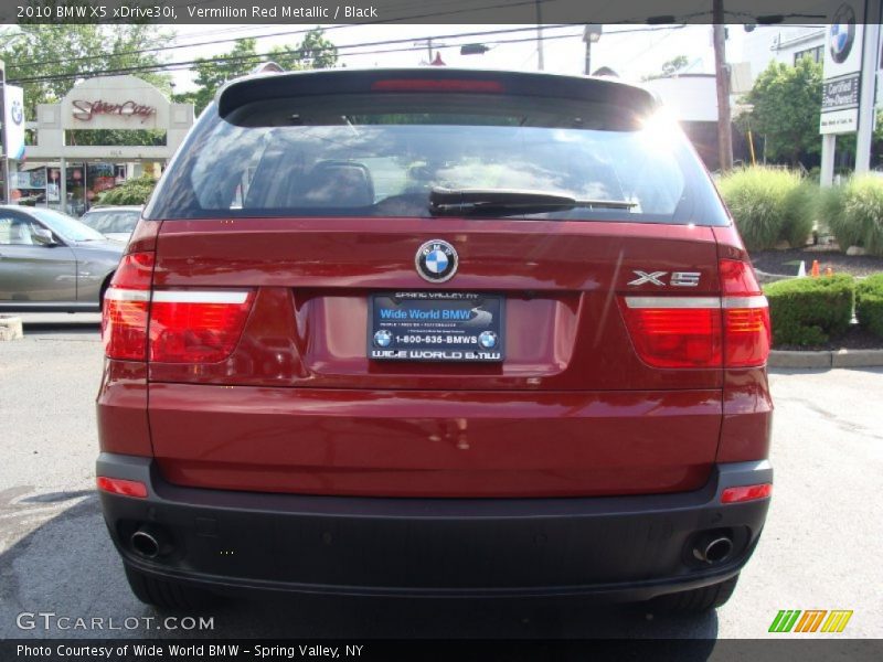 Vermilion Red Metallic / Black 2010 BMW X5 xDrive30i