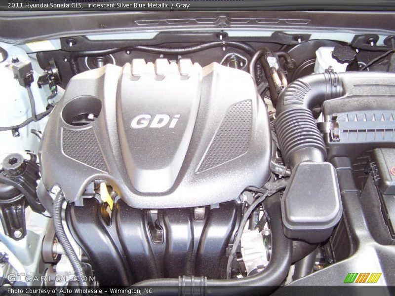 Iridescent Silver Blue Metallic / Gray 2011 Hyundai Sonata GLS