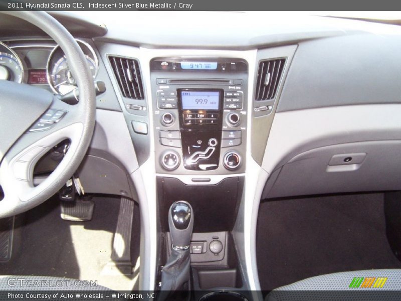 Iridescent Silver Blue Metallic / Gray 2011 Hyundai Sonata GLS
