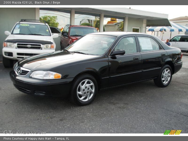 Black Onyx / Beige 2000 Mazda 626 LX