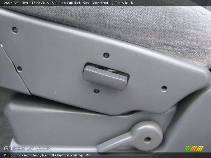 Steel Gray Metallic / Ebony Black 2007 GMC Sierra 1500 Classic SLE Crew Cab 4x4
