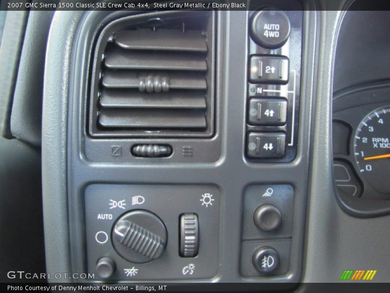 Steel Gray Metallic / Ebony Black 2007 GMC Sierra 1500 Classic SLE Crew Cab 4x4