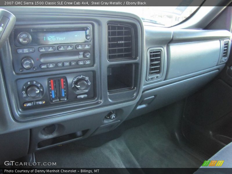 Steel Gray Metallic / Ebony Black 2007 GMC Sierra 1500 Classic SLE Crew Cab 4x4