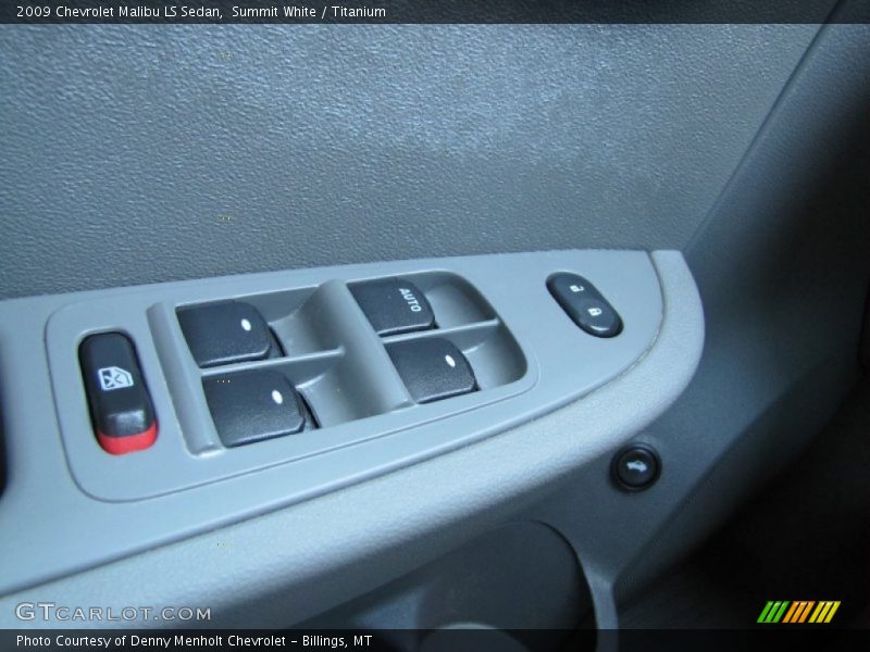 Summit White / Titanium 2009 Chevrolet Malibu LS Sedan