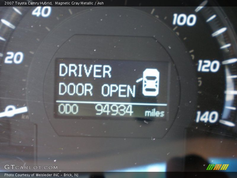 Magnetic Gray Metallic / Ash 2007 Toyota Camry Hybrid