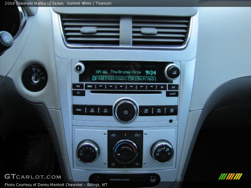Summit White / Titanium 2009 Chevrolet Malibu LS Sedan