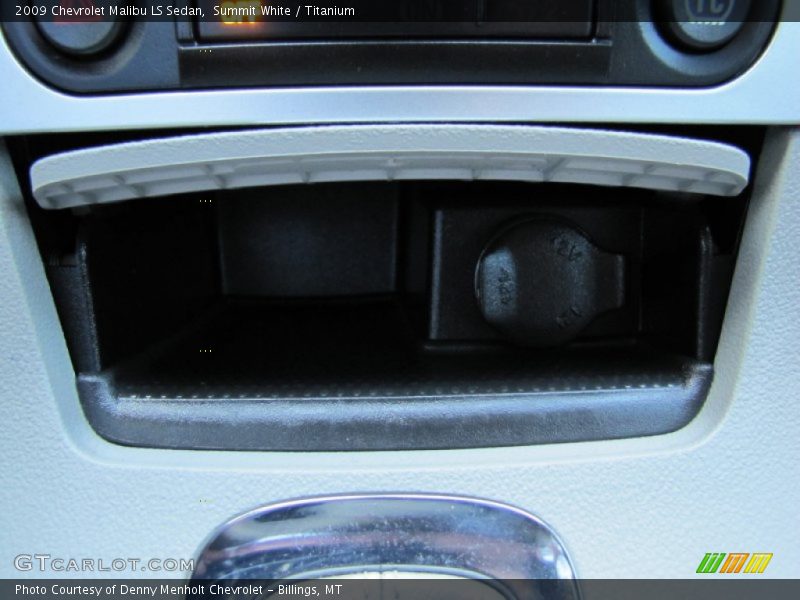 Summit White / Titanium 2009 Chevrolet Malibu LS Sedan