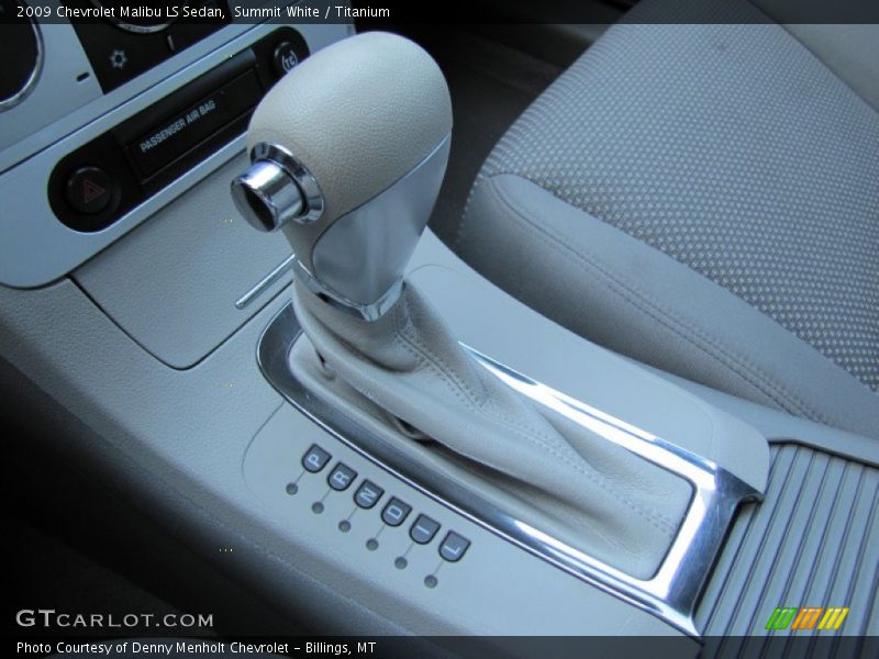 Summit White / Titanium 2009 Chevrolet Malibu LS Sedan