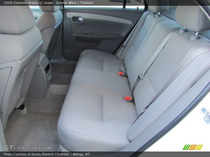 Summit White / Titanium 2009 Chevrolet Malibu LS Sedan
