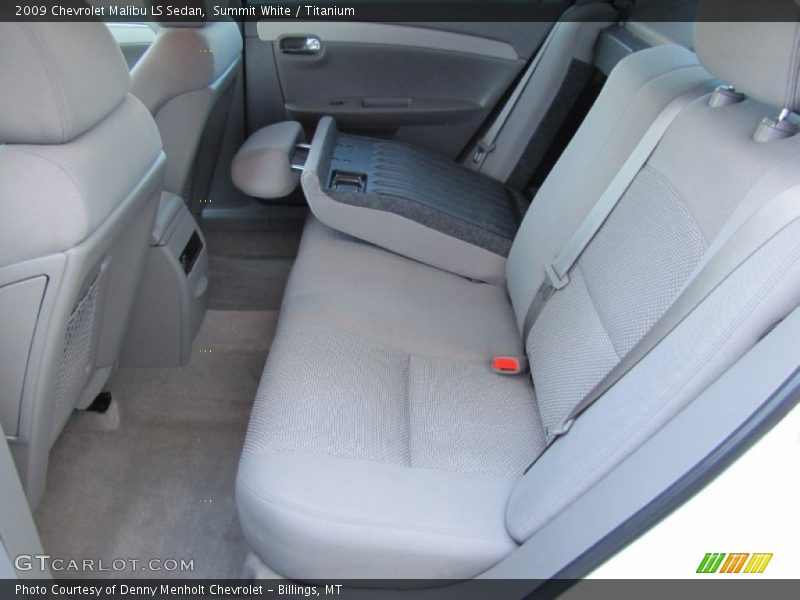 Summit White / Titanium 2009 Chevrolet Malibu LS Sedan