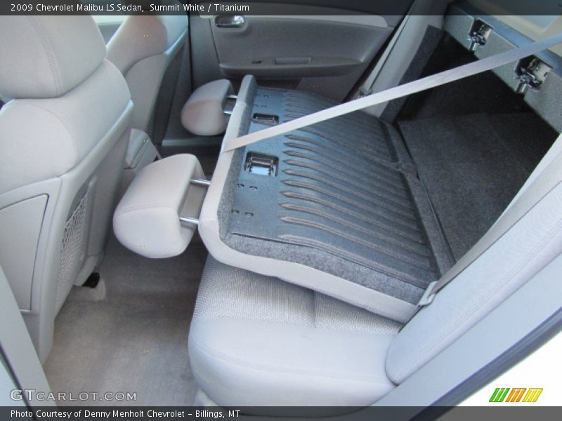 Summit White / Titanium 2009 Chevrolet Malibu LS Sedan
