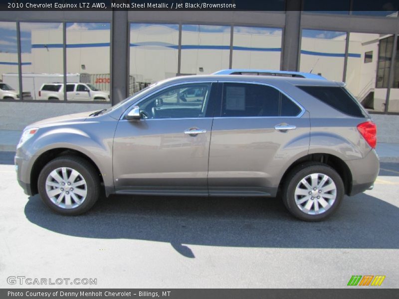 Mocha Steel Metallic / Jet Black/Brownstone 2010 Chevrolet Equinox LTZ AWD
