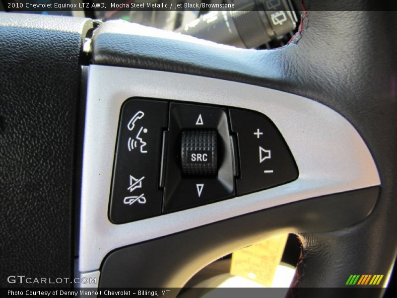 Mocha Steel Metallic / Jet Black/Brownstone 2010 Chevrolet Equinox LTZ AWD