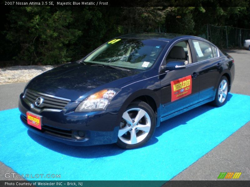 Majestic Blue Metallic / Frost 2007 Nissan Altima 3.5 SE