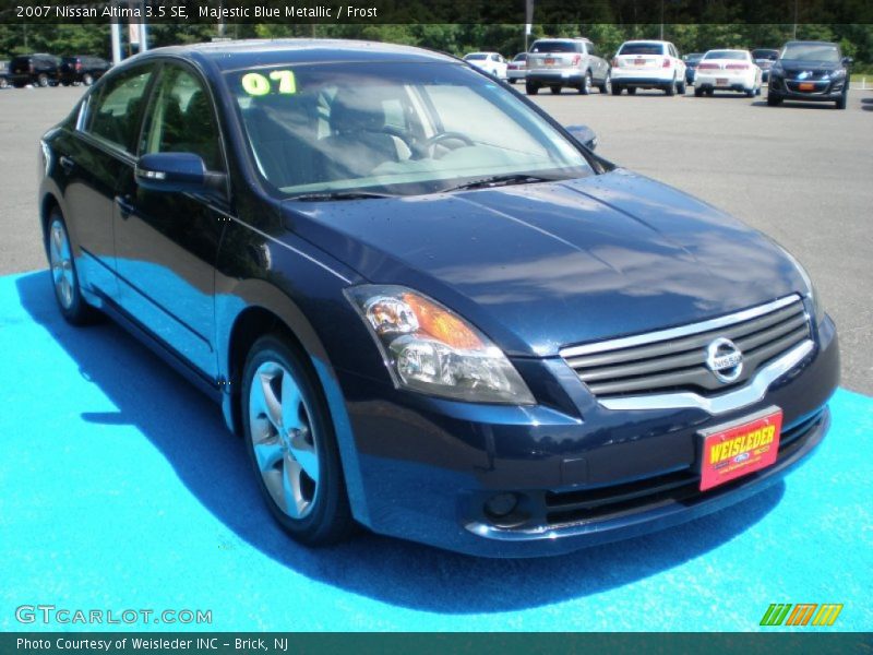 Majestic Blue Metallic / Frost 2007 Nissan Altima 3.5 SE