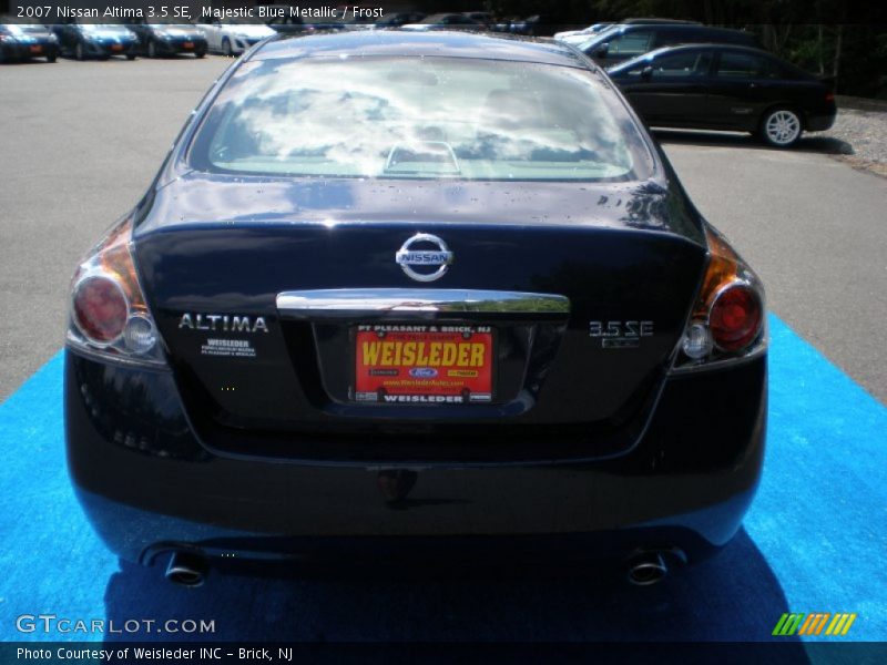 Majestic Blue Metallic / Frost 2007 Nissan Altima 3.5 SE