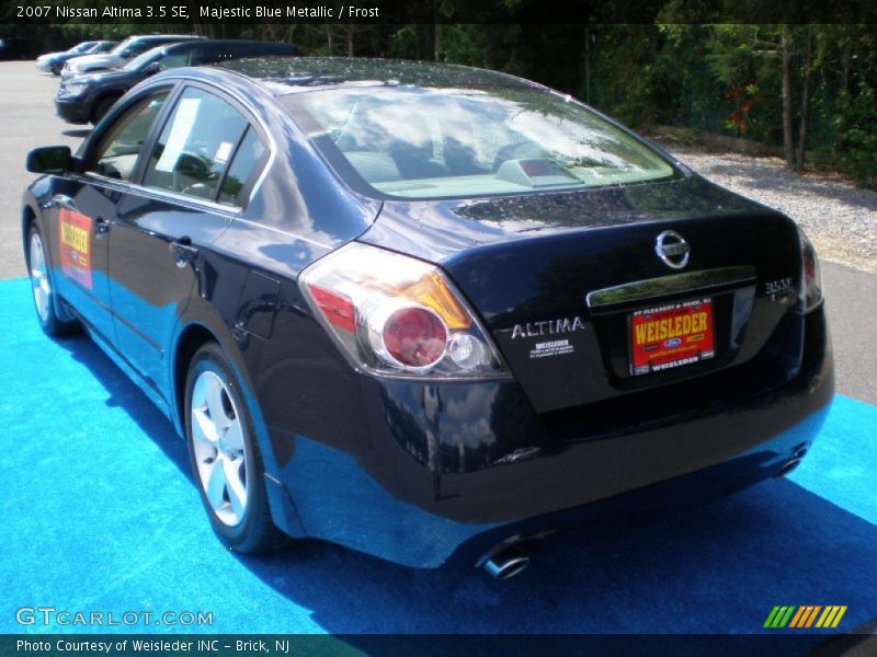 Majestic Blue Metallic / Frost 2007 Nissan Altima 3.5 SE