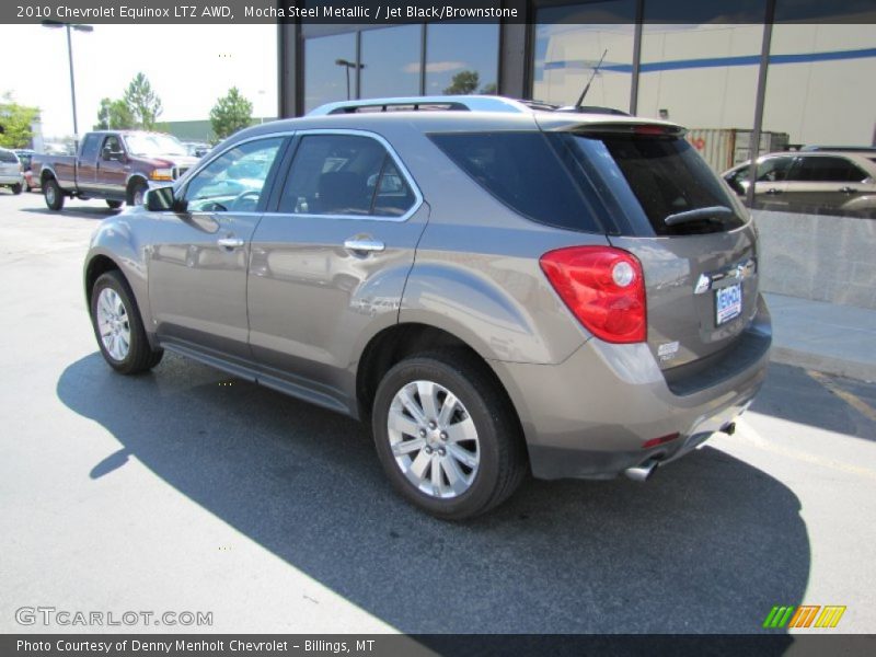 Mocha Steel Metallic / Jet Black/Brownstone 2010 Chevrolet Equinox LTZ AWD