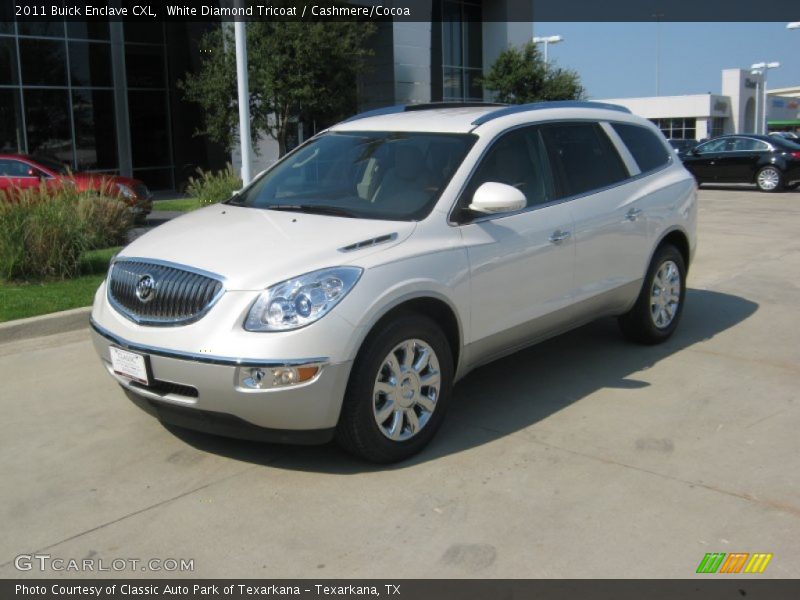 White Diamond Tricoat / Cashmere/Cocoa 2011 Buick Enclave CXL